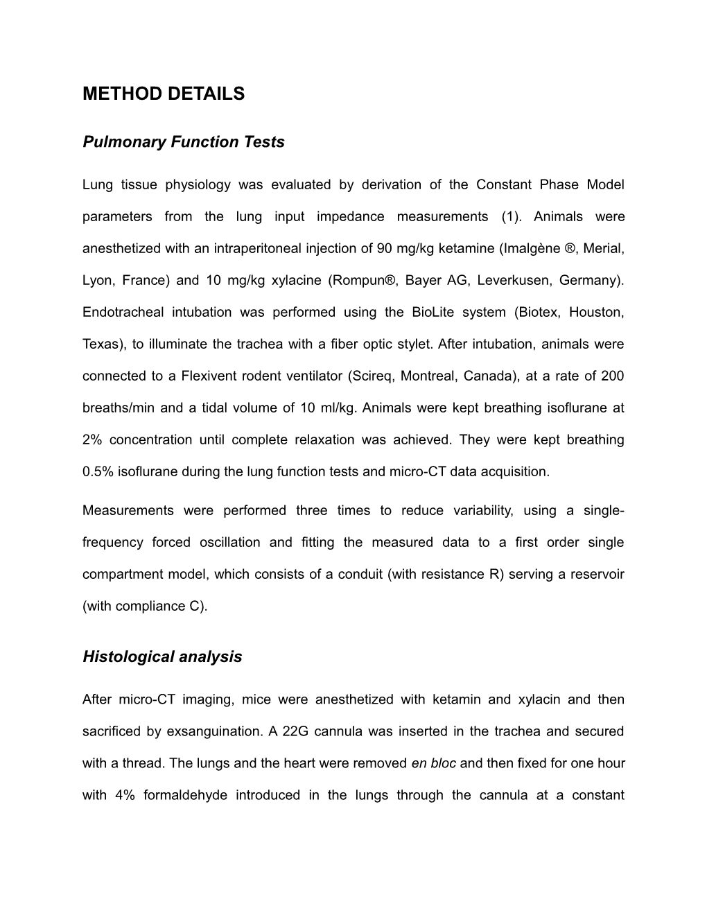 Pulmonary Function Tests