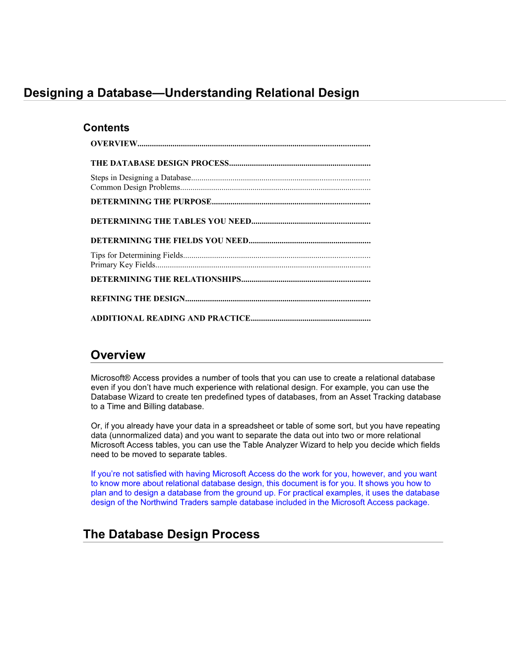 Access User's Guide Chapter 2