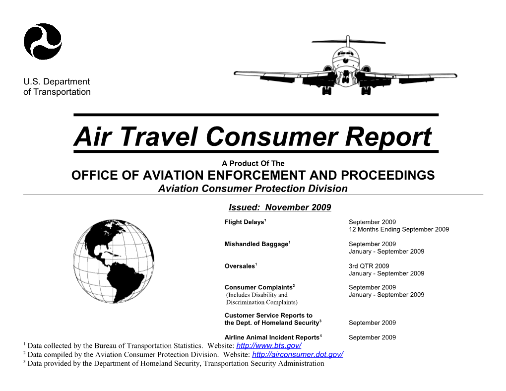 Air Travel Consumer Report s2