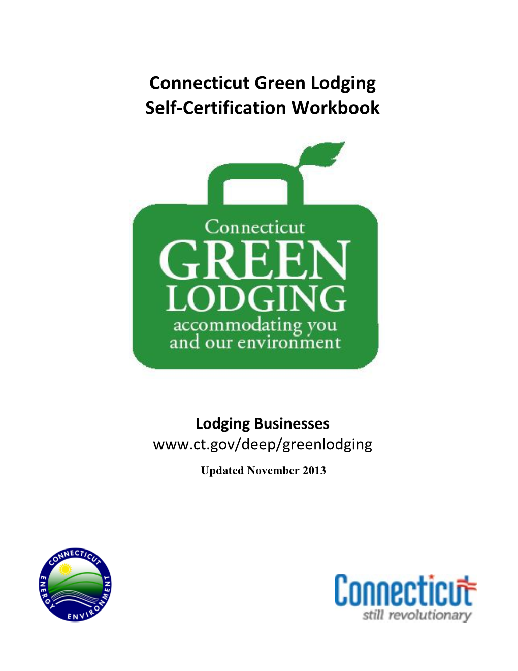 CT Green Lodging Self-Certification Workbook