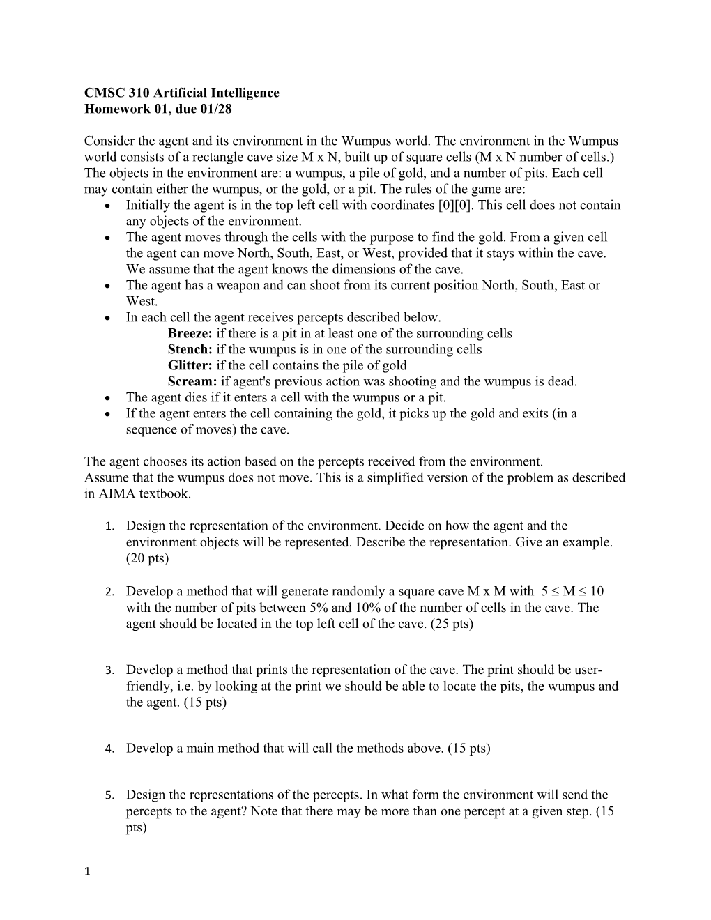 CMSC 310 Artificial Intelligence