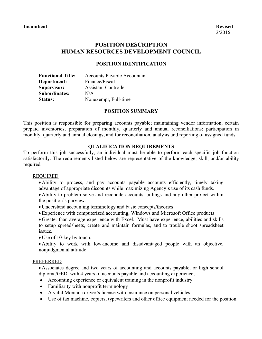 Human Resources Development Council