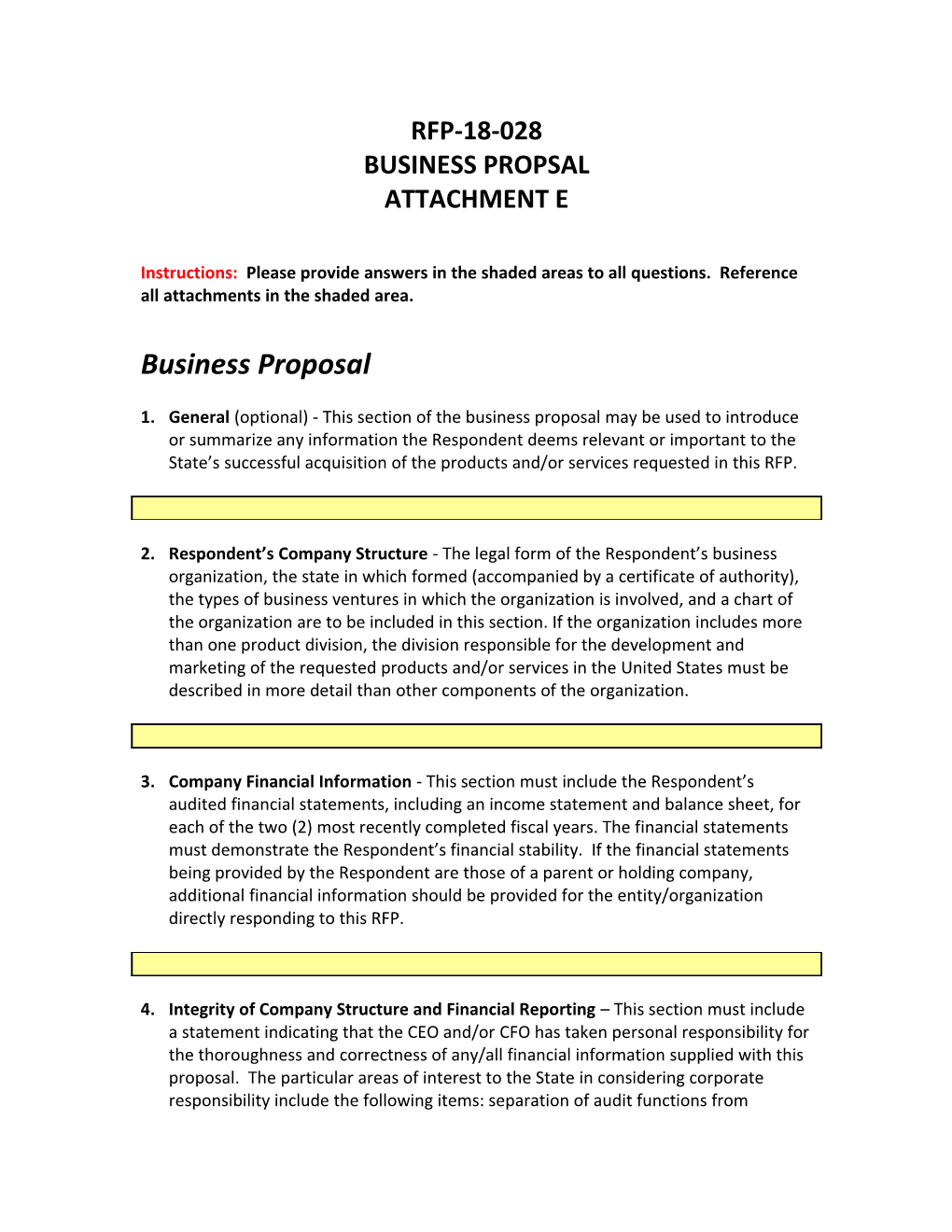 Business Propsal