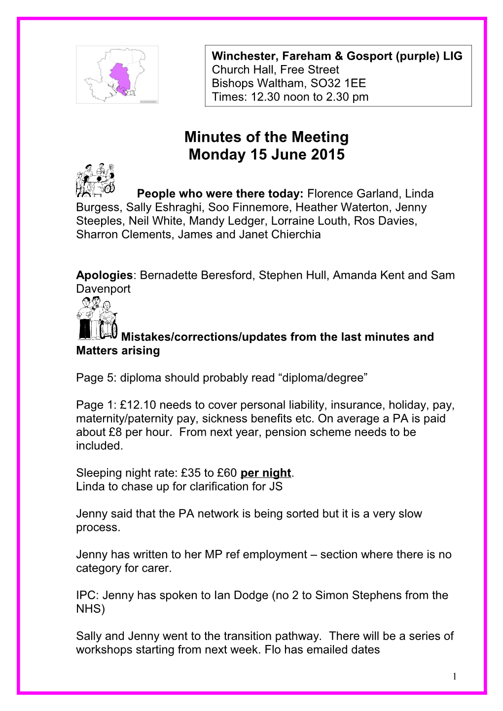 Minutes of the Meeting s17
