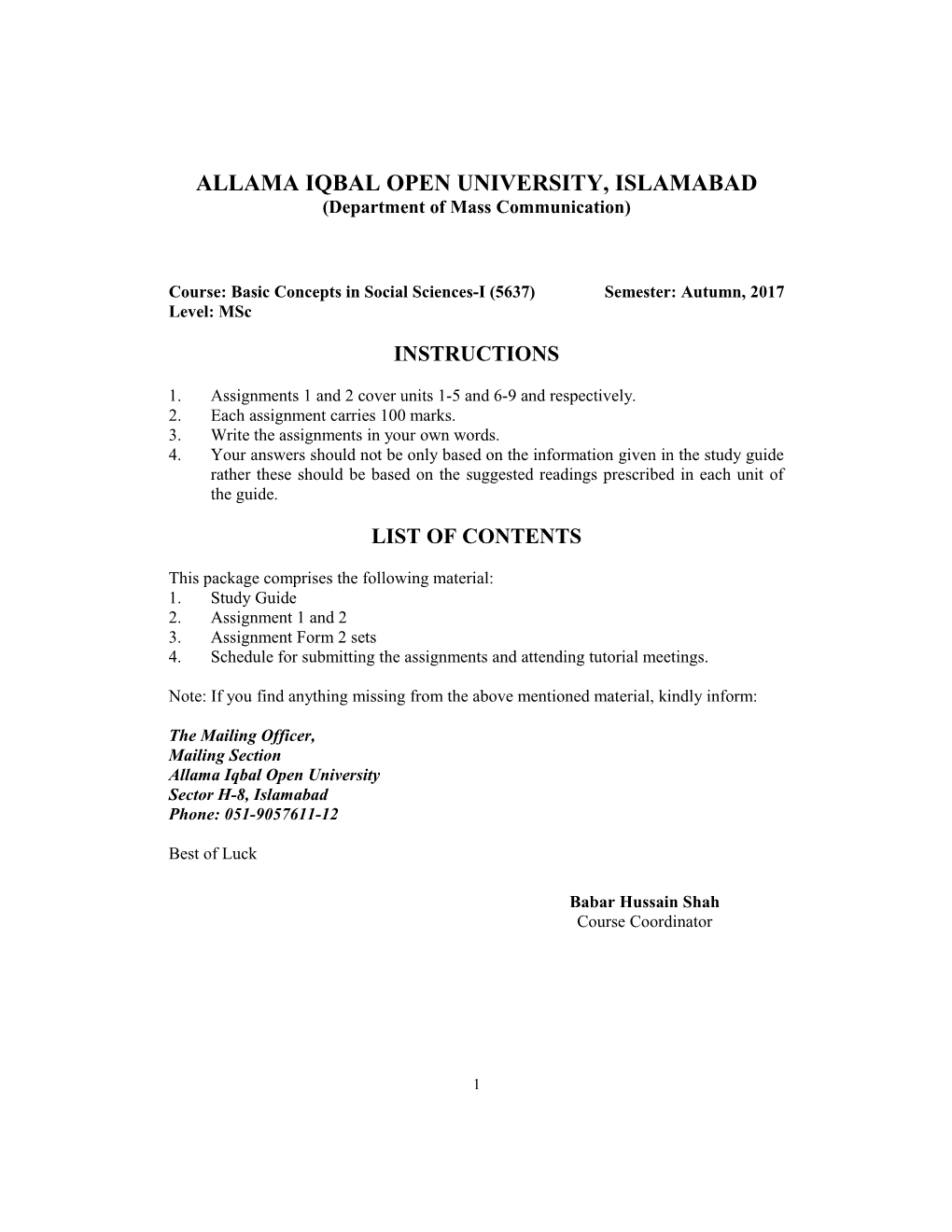Allama Iqbal Open University s10