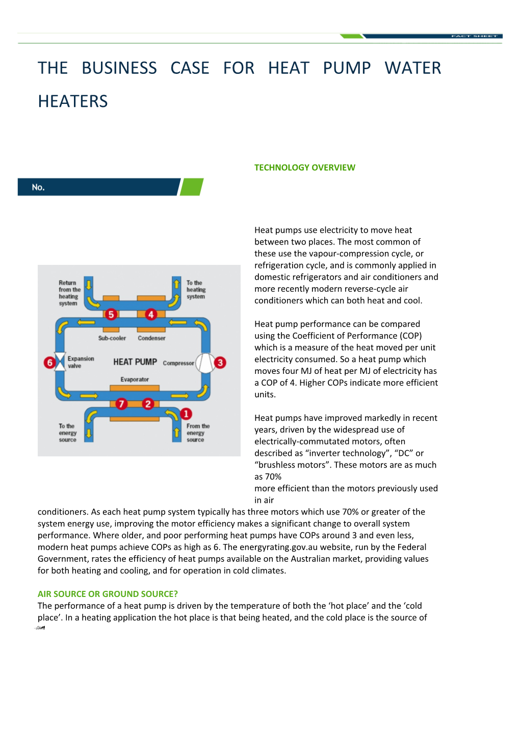 The Business Case for Heat Pump Water Heaters