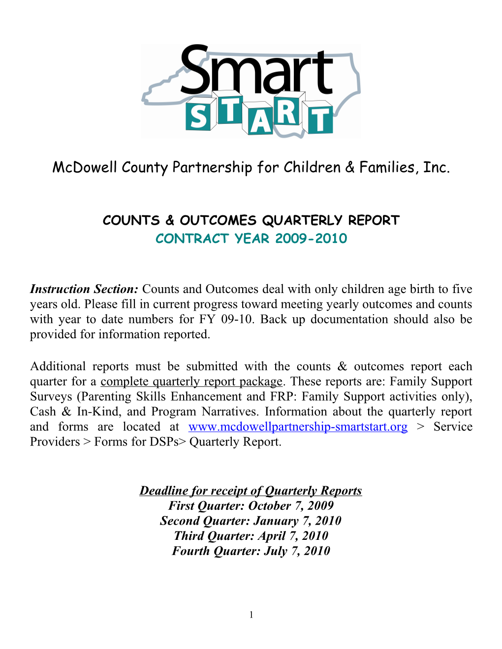Mcdowellcounty Partnership for Children & Families, Inc
