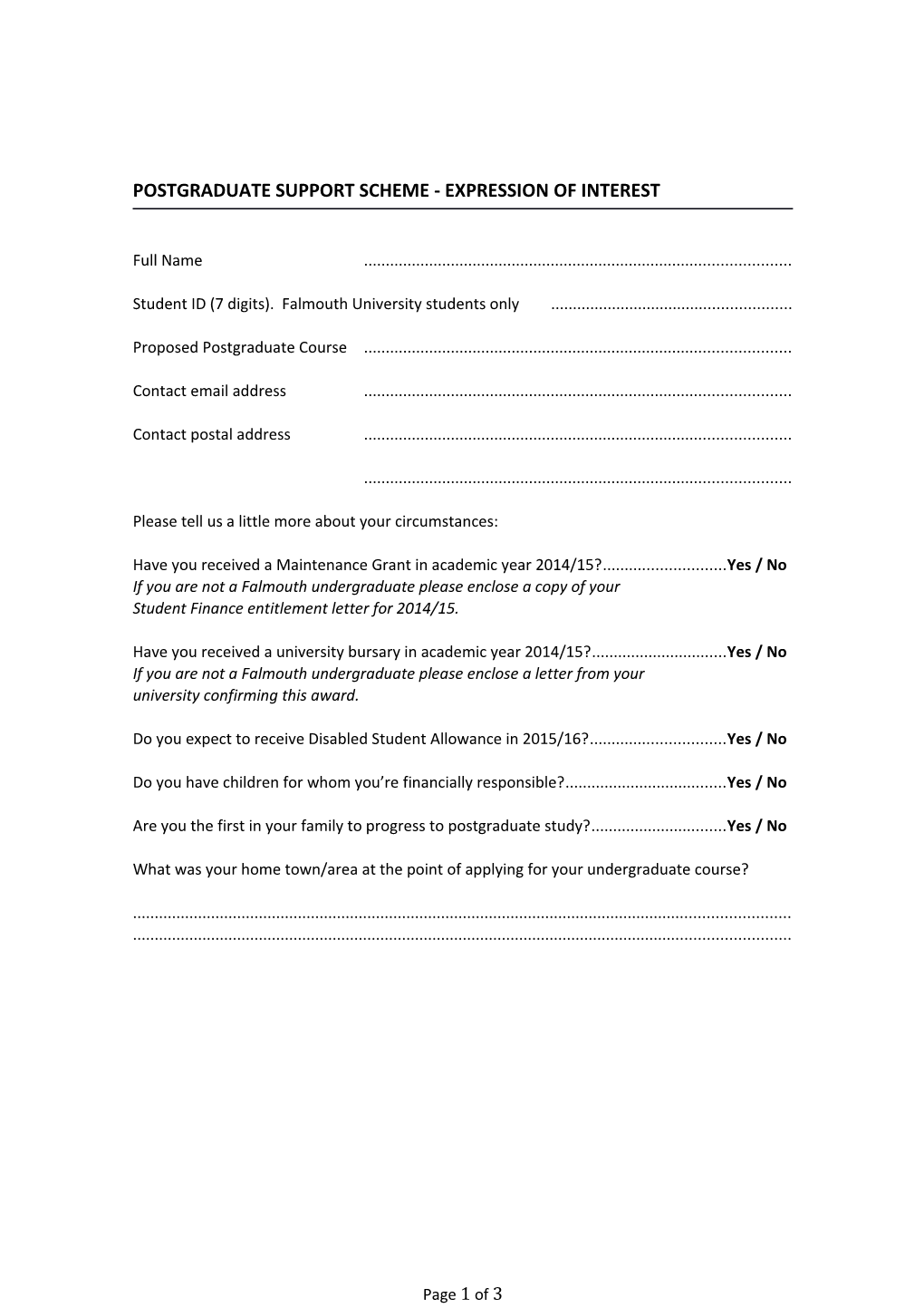 Standard Document Template (Up to 5 Pages) s1