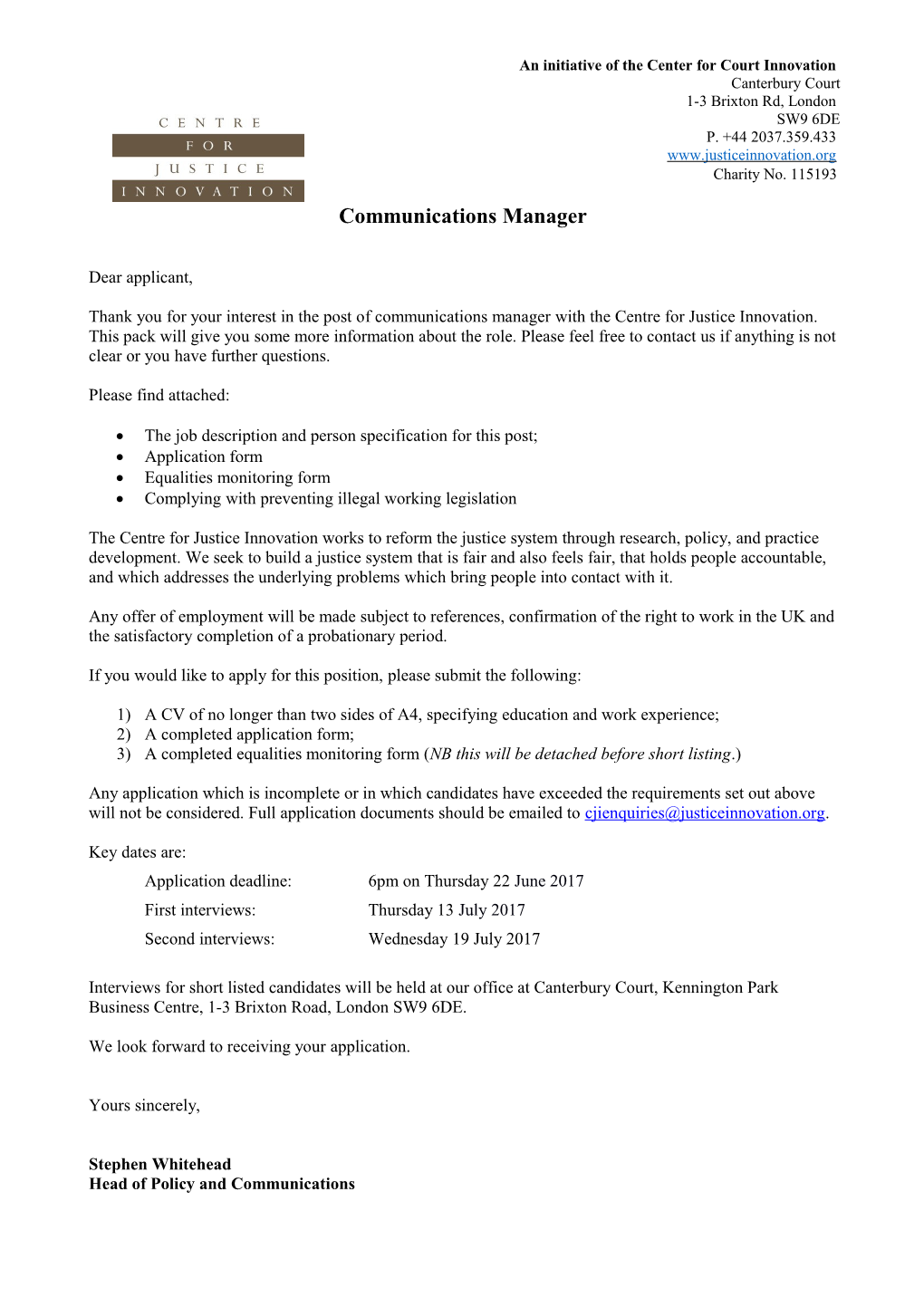 Communications Manager s4