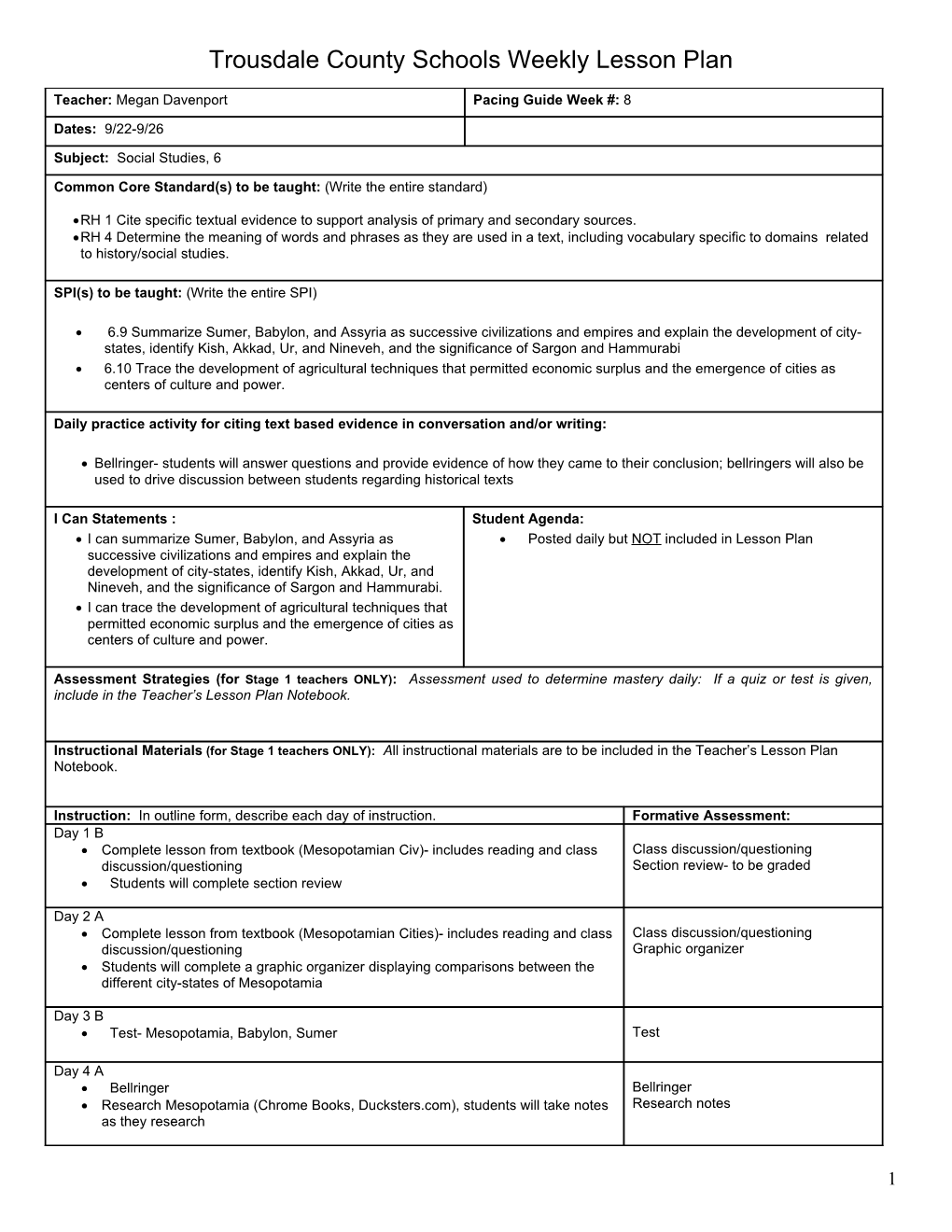 Lesson Plan Template s19