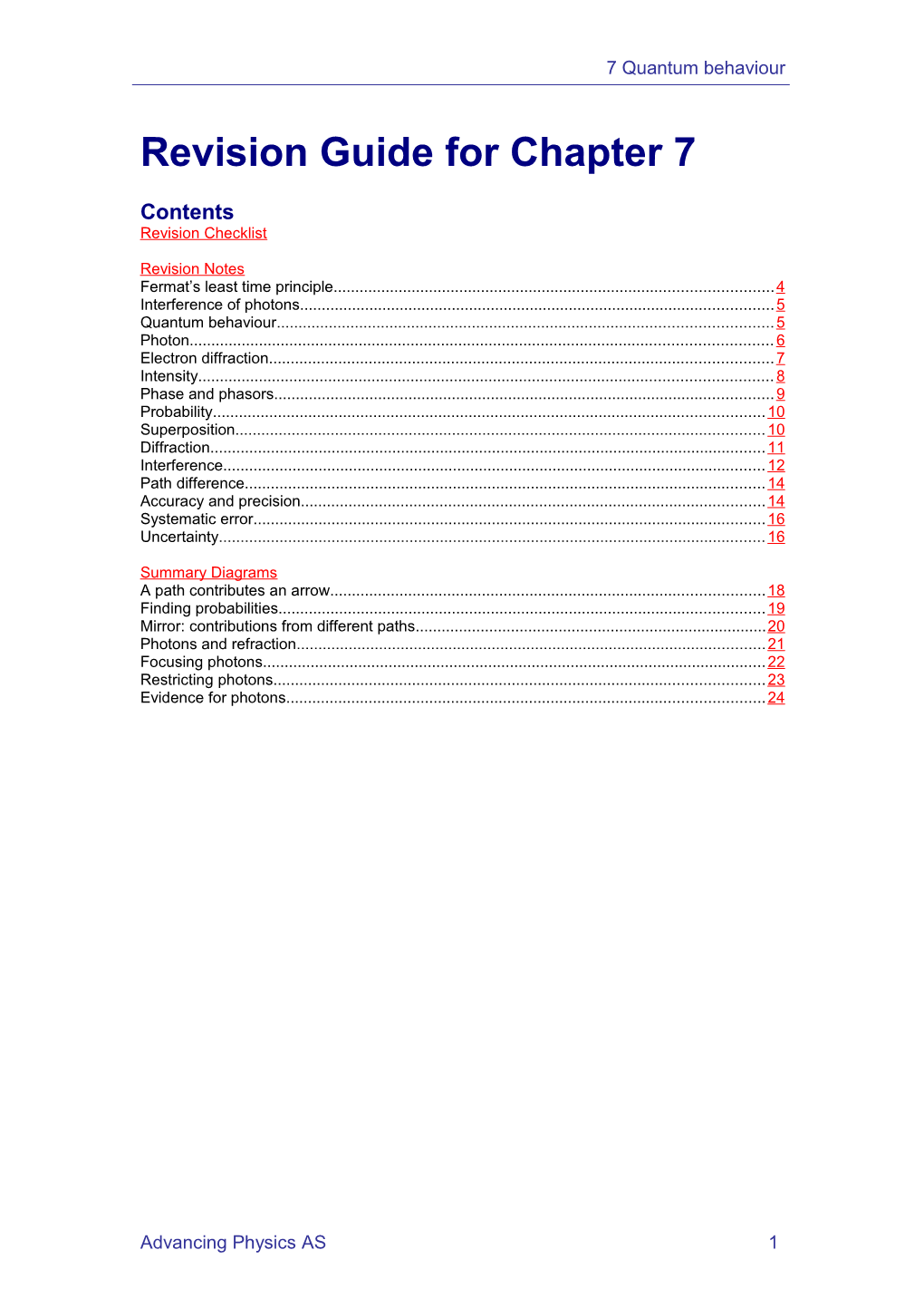 AP Revision Guide Ch 7