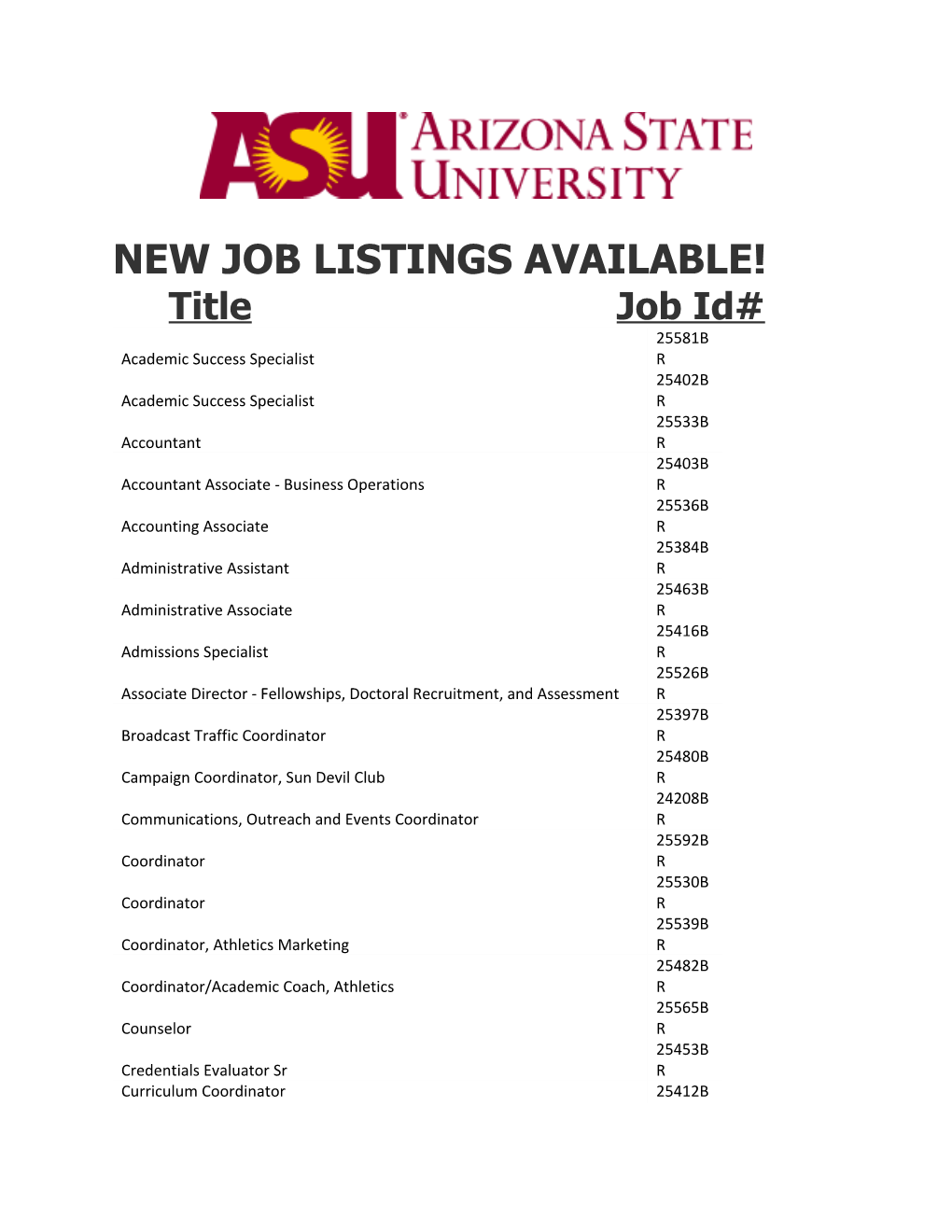 New Job Listings Available! s1