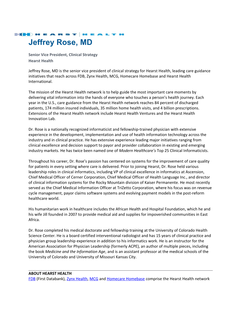 Jeffrey Rose, MD