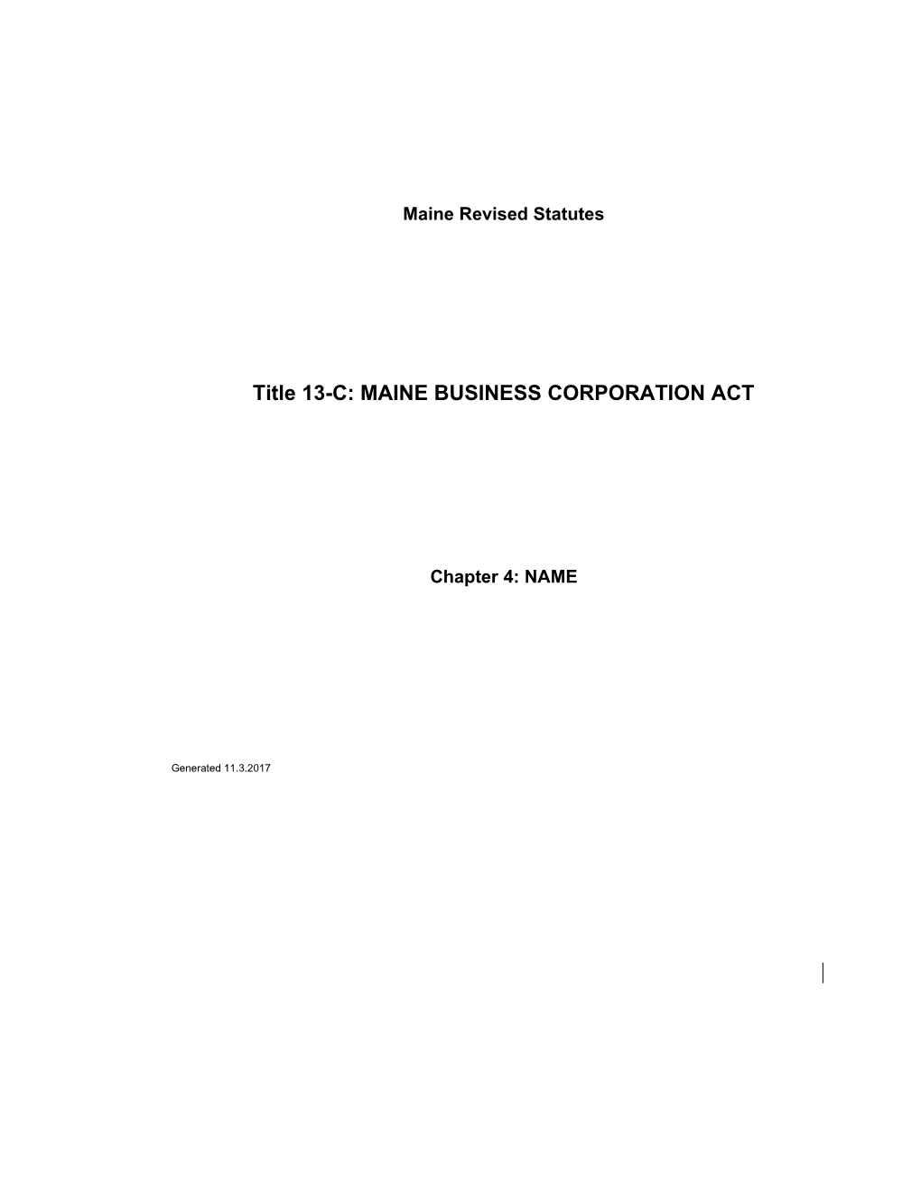 MRS Title 13-C 403. REGISTERED NAME of FOREIGN CORPORATION