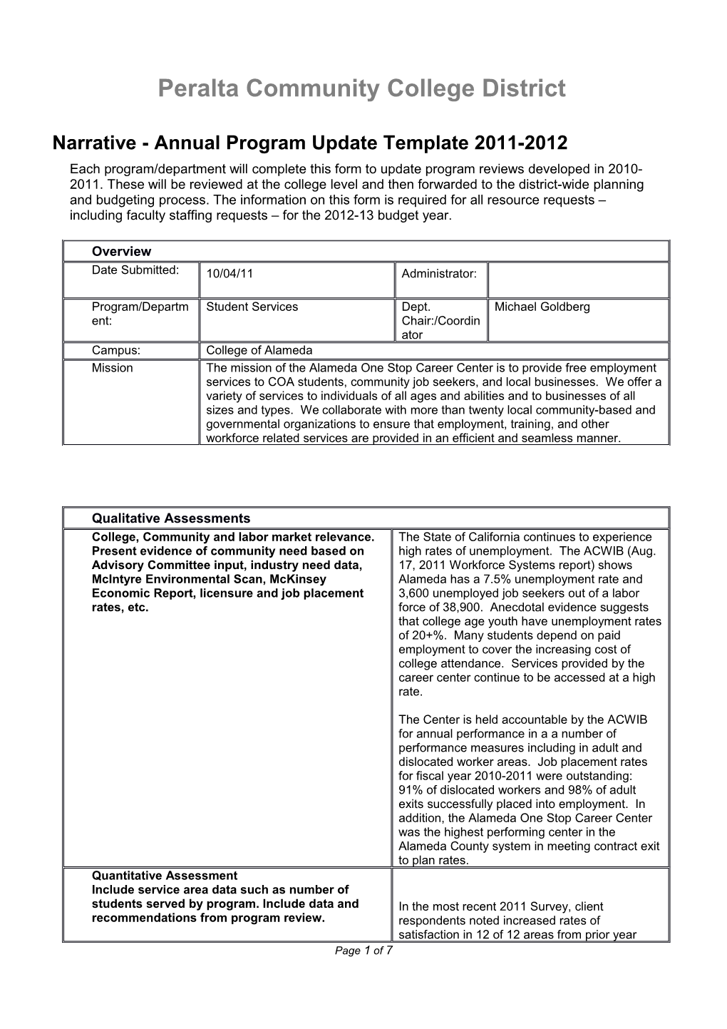 Peralta Community College District s6