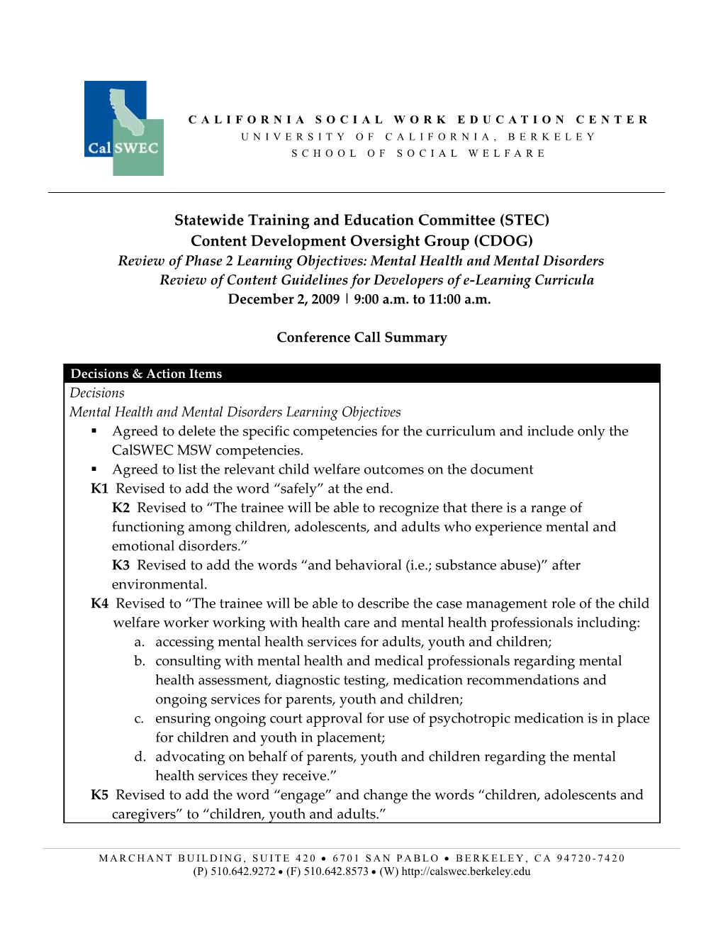 Standardized Core Curriculum Advisory Committee Meeting 9-21-00 s2