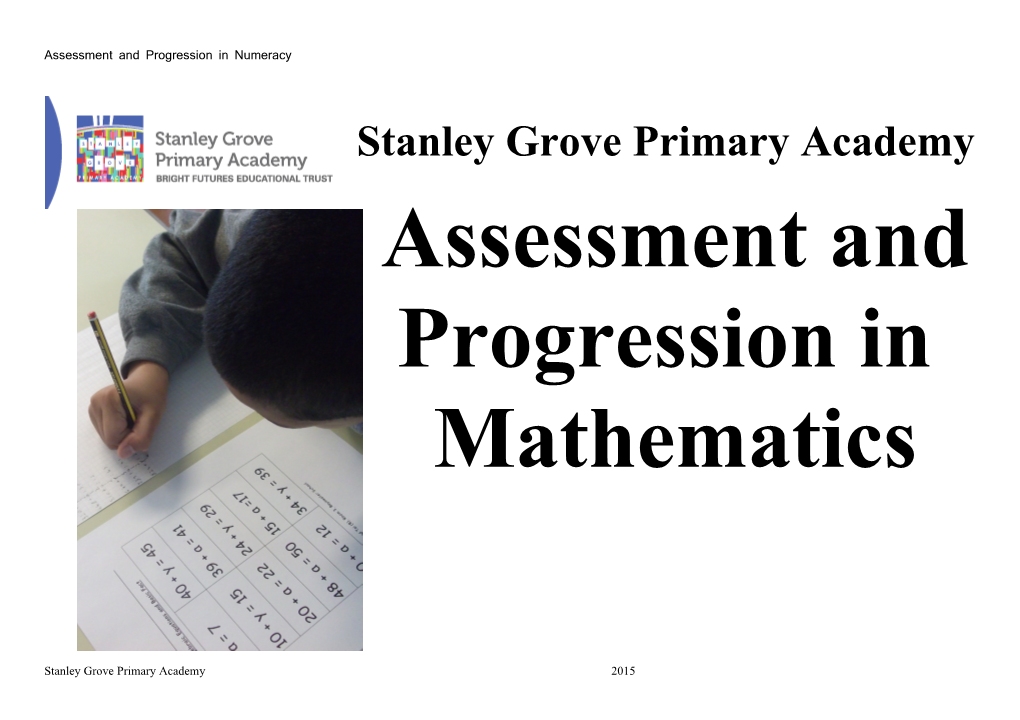 Assessment and Progression in Numeracy