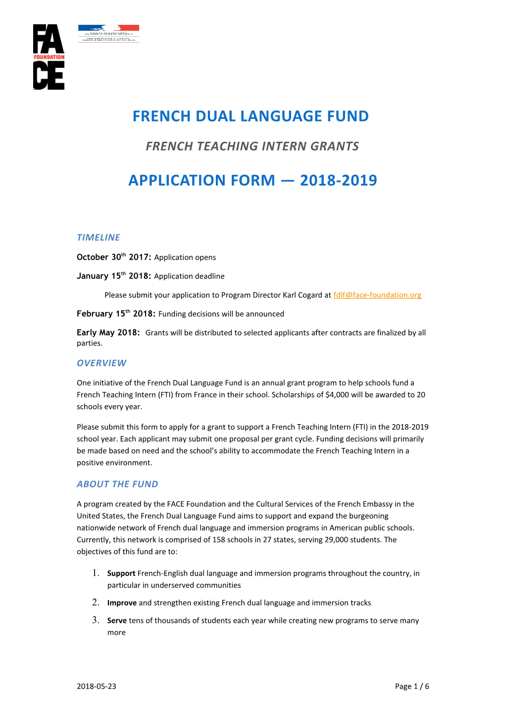 French Dual Language Fund
