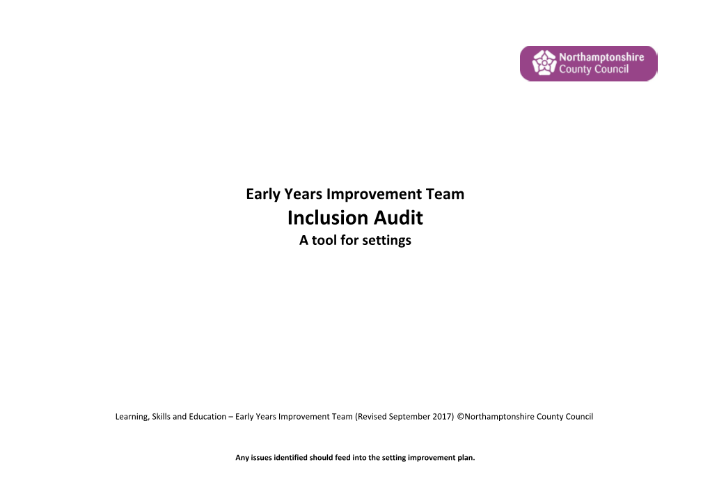Early Years Improvement Team