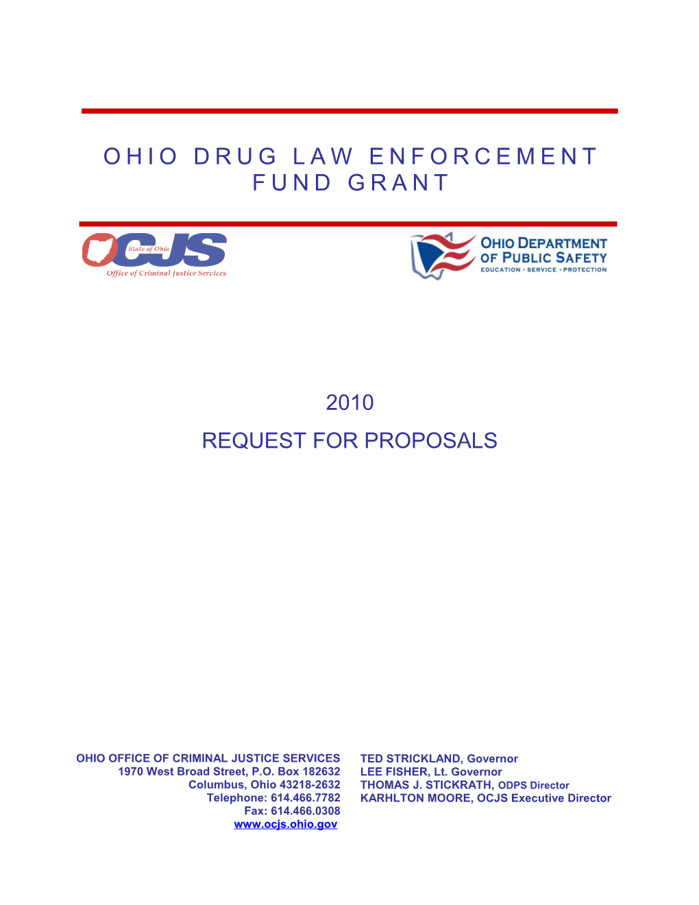 Ohio Drug Law Enforcement Fund Grant