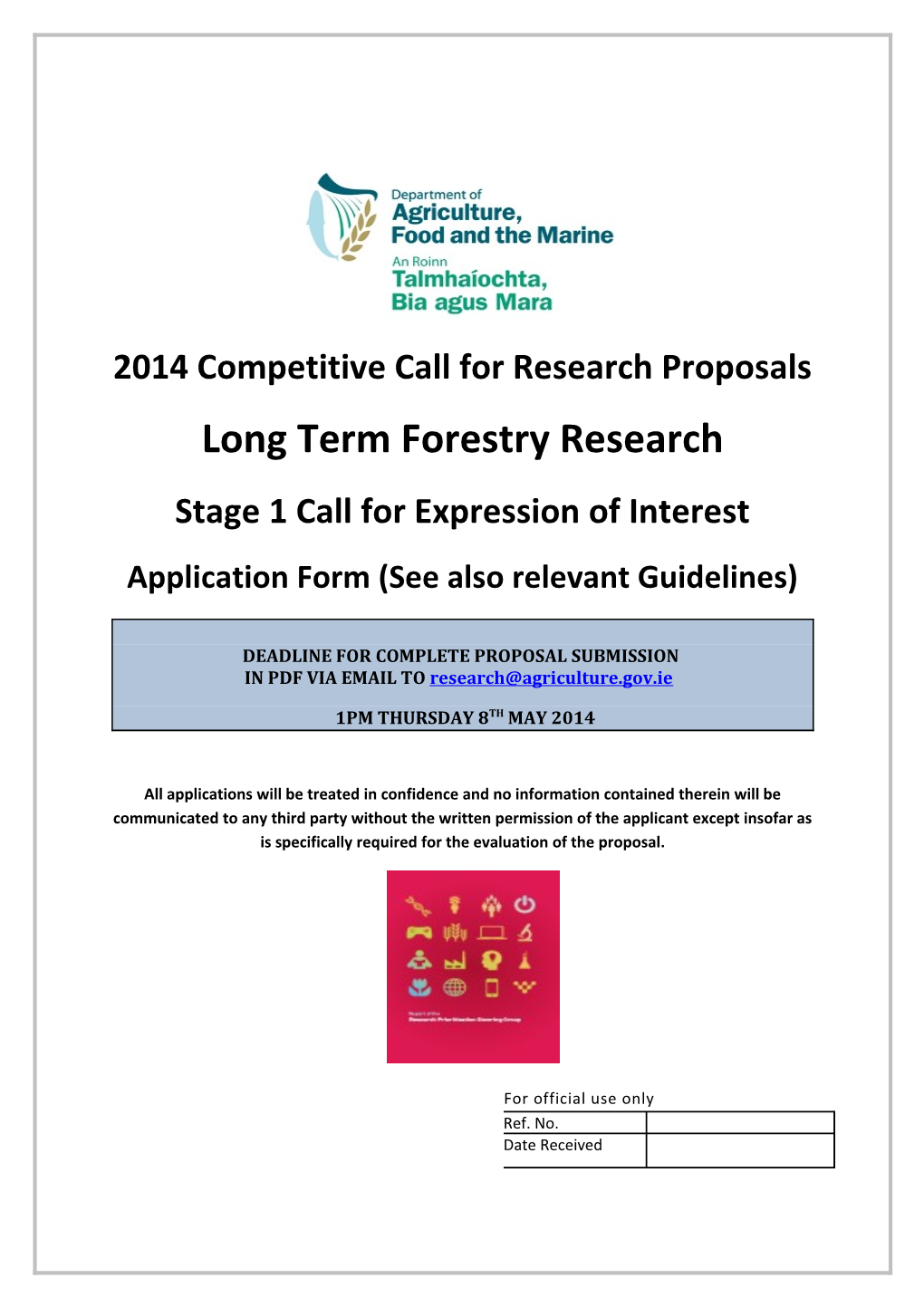 2014 Competitive Call for Research Proposals