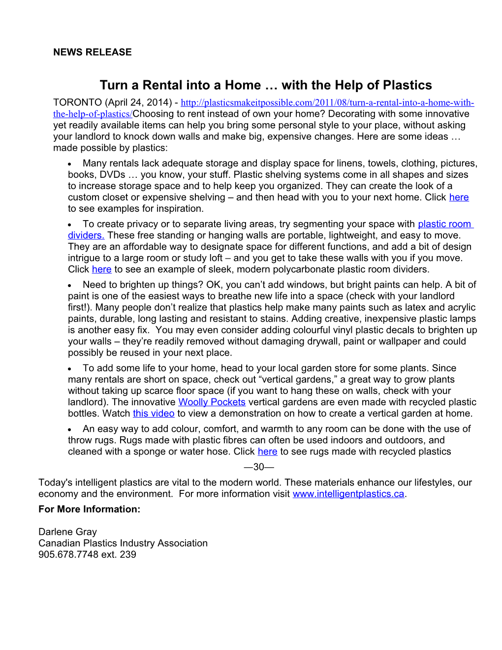 Turn a Rental Into a Home with the Help of Plastics