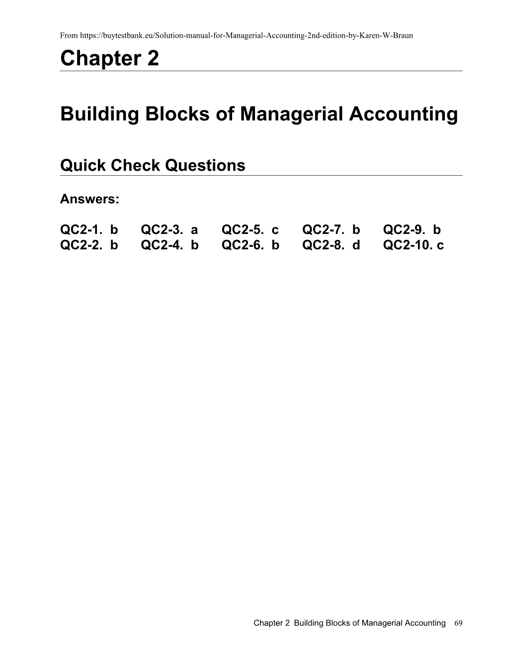 Building Blocks of Managerial Accounting s1