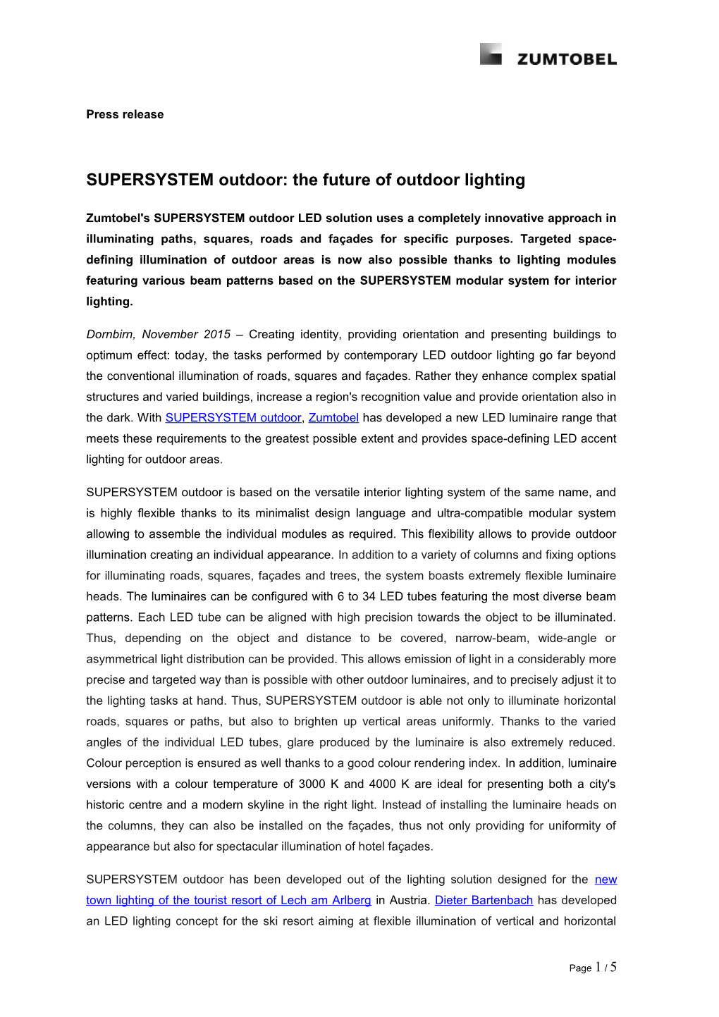 SUPERSYSTEM Outdoor: Die Zukunft Der Außenbeleuchtung
