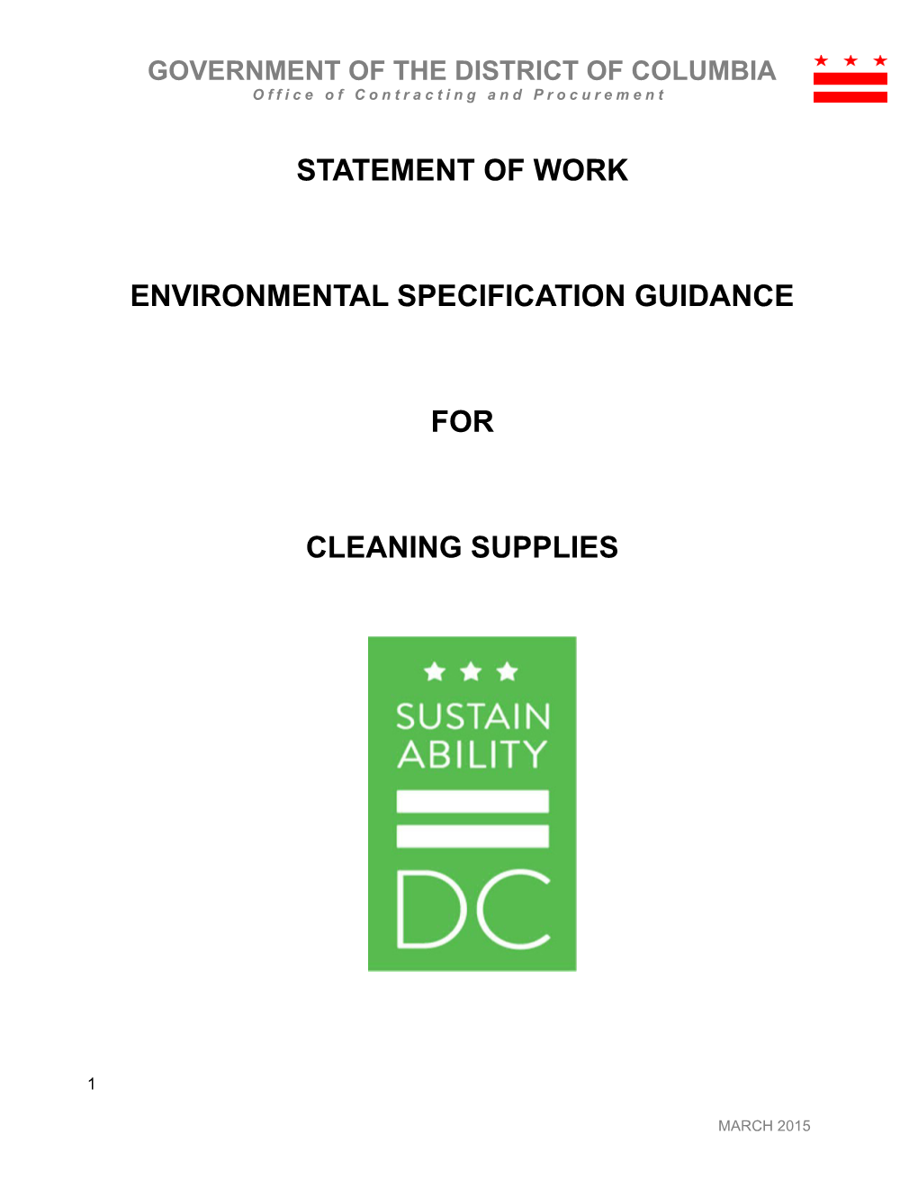 FY 2013 Sustainable Purchasing Report