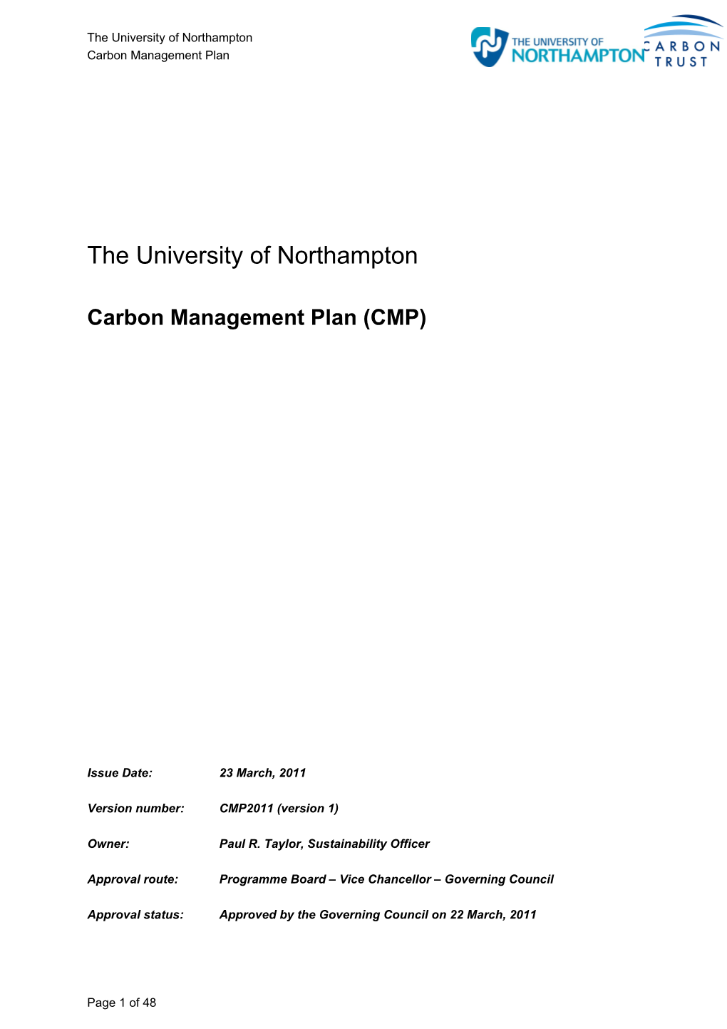 Carbon Management Plan