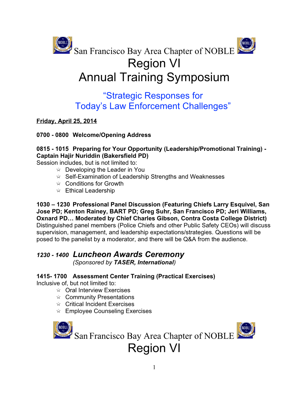 Annual Training Symposium