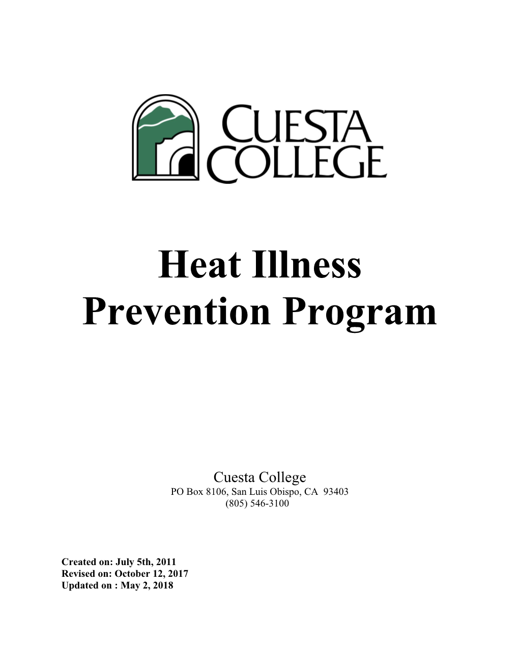 Heat Illness Prevention Program