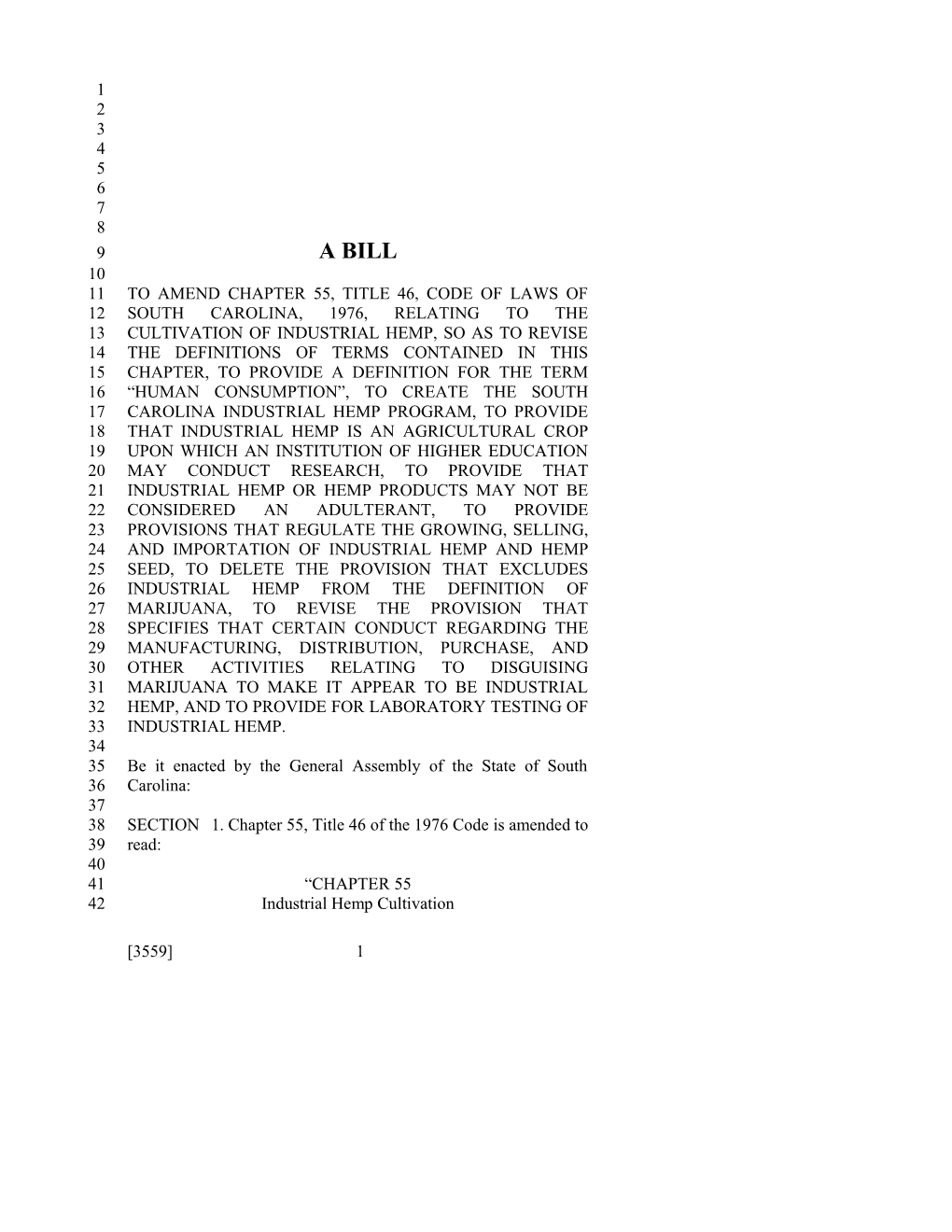 2017-2018 Bill 3559 Text of Previous Version (Jan. 24, 2017) - South Carolina Legislature Online