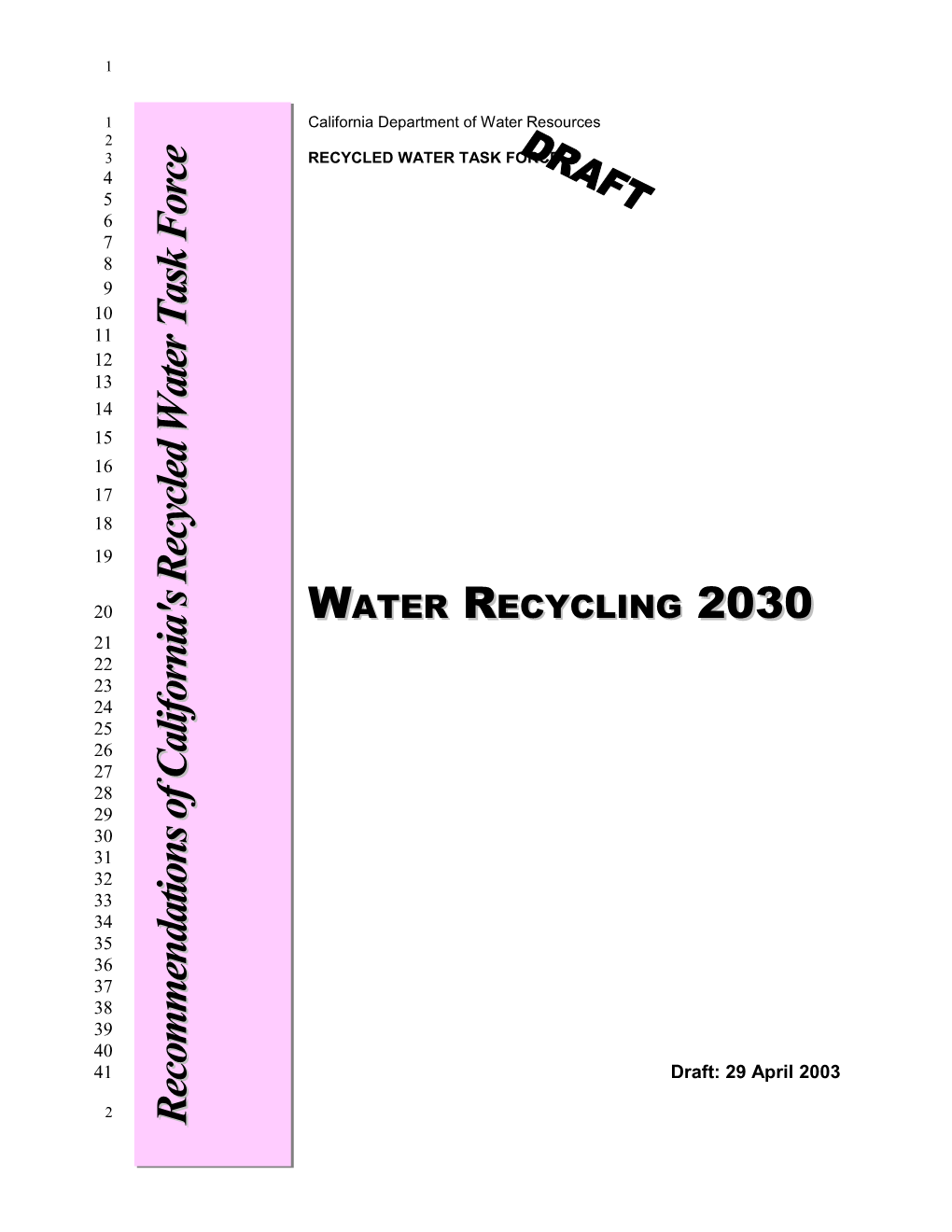 2002 Recycled Water Task Force Final Report