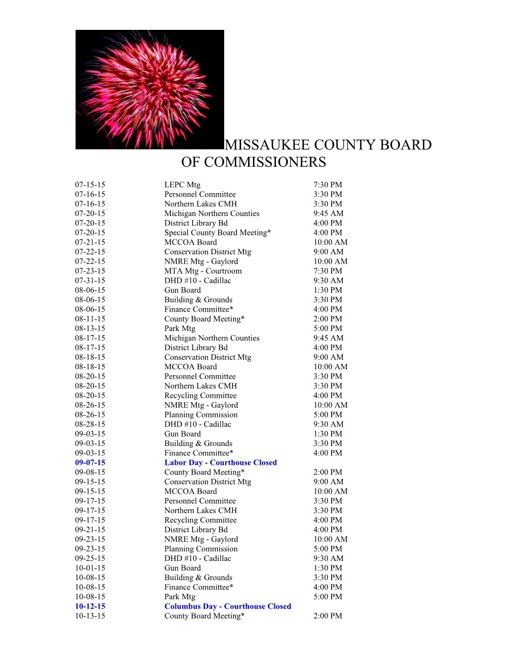 Missaukee County Board of Commissioners s3