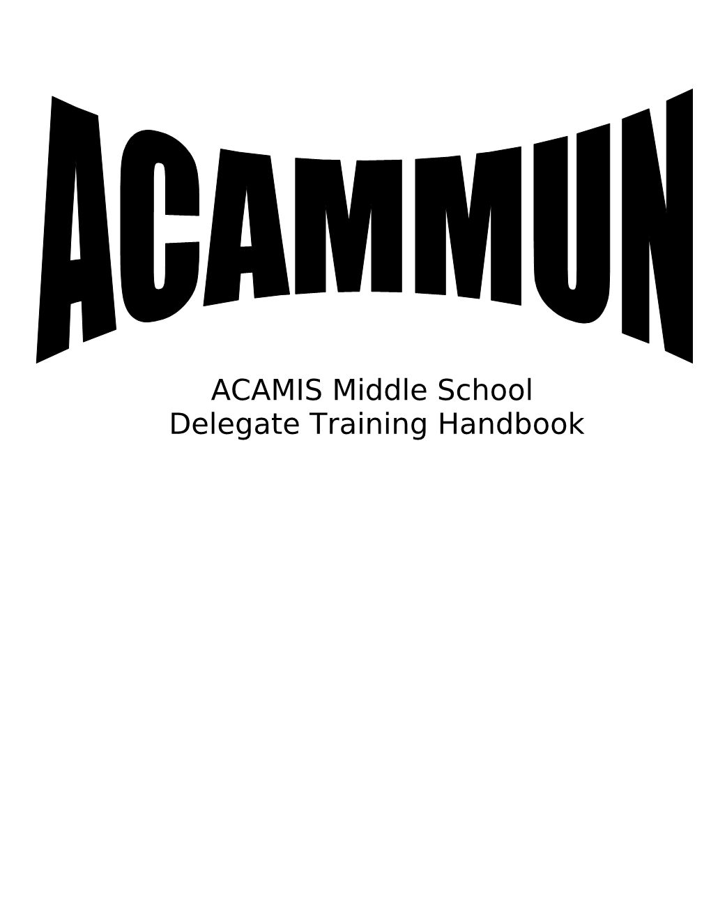 ADDMUN Delegate Training Handbook