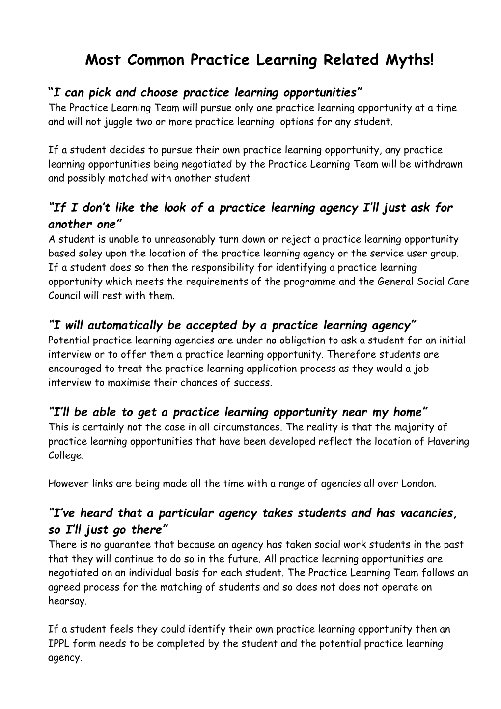Most Common Practice Learning Related Myths!