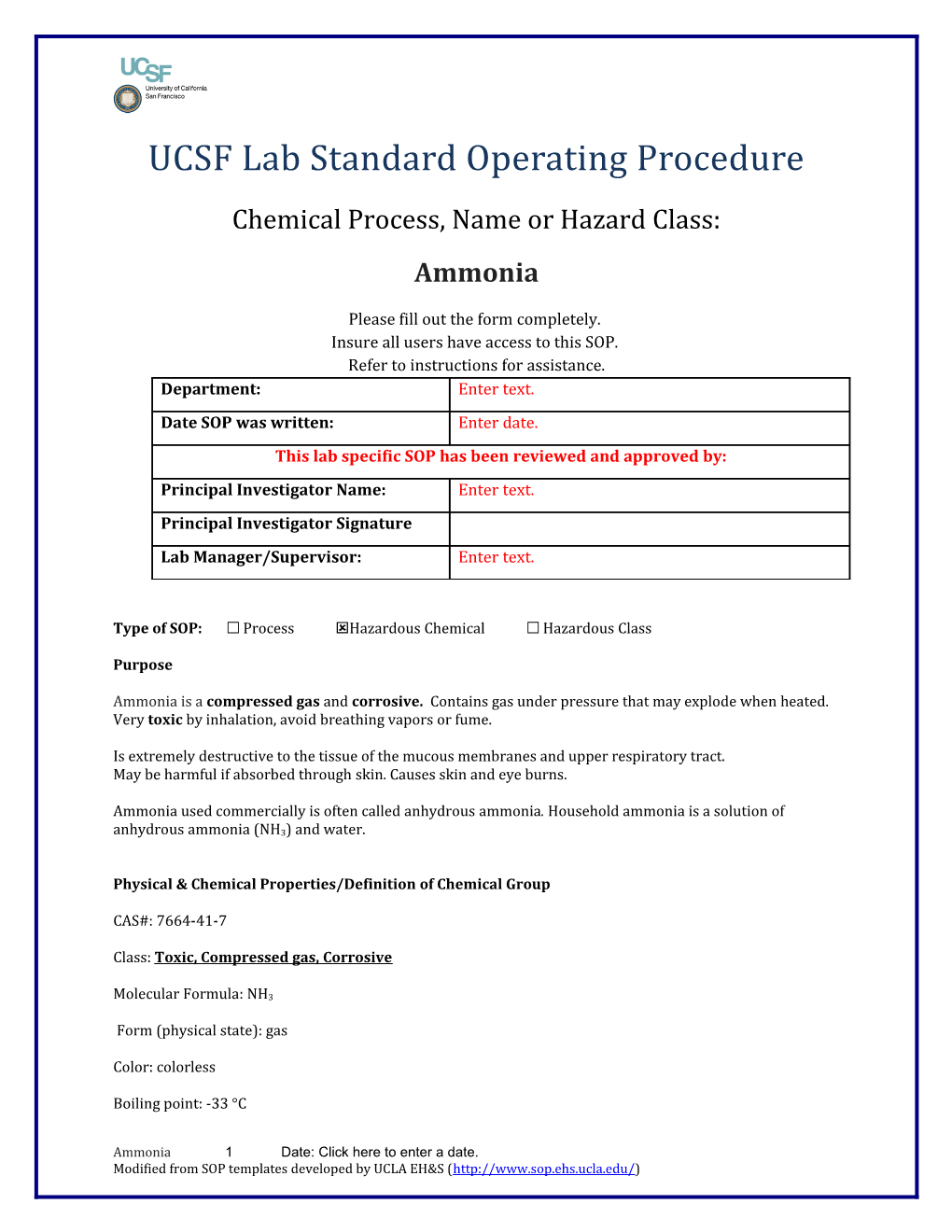 UCSF Lab Standard Operating Procedure s26