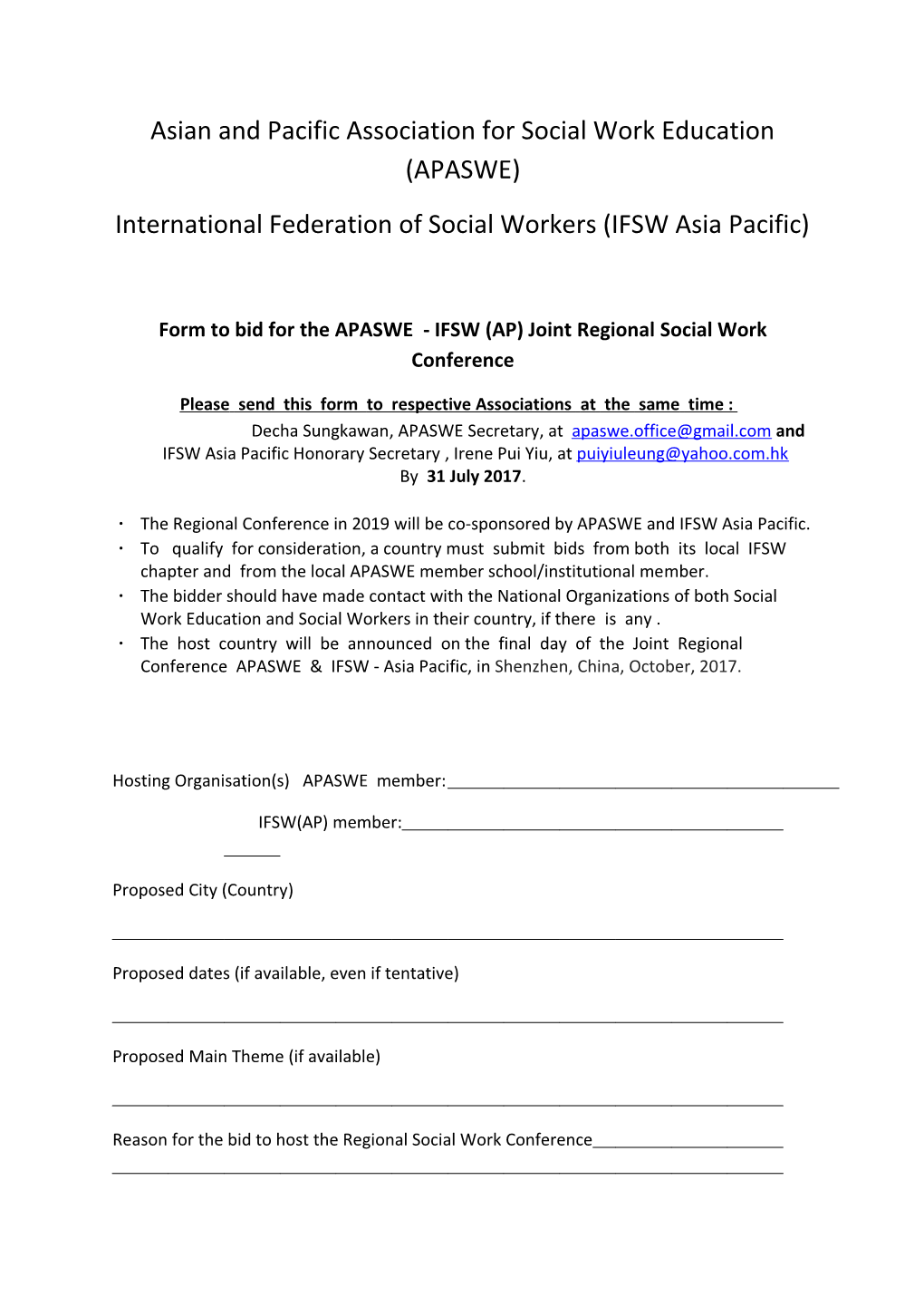 International Federation of Social Workers (Asia Pacific)