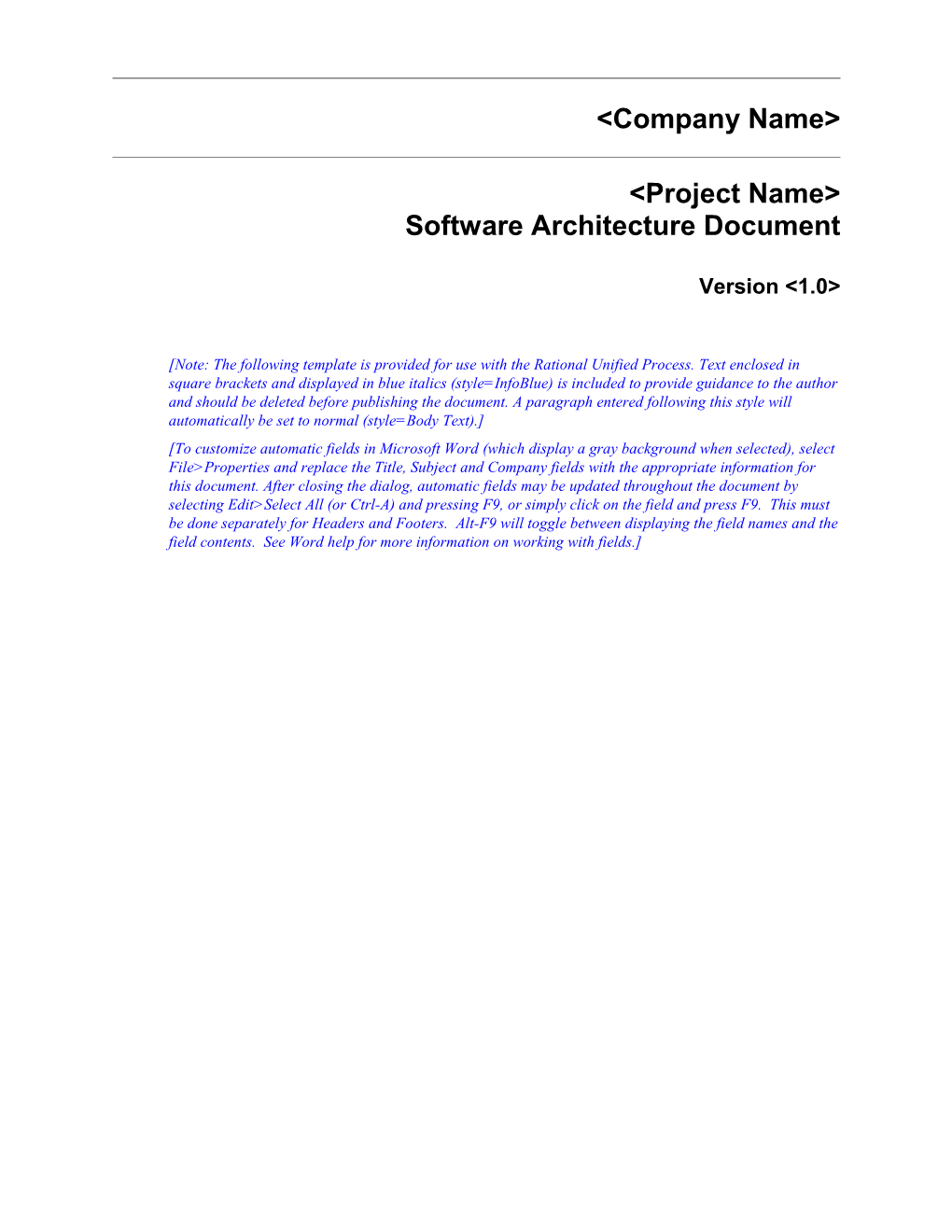 Software Architecture Document s1