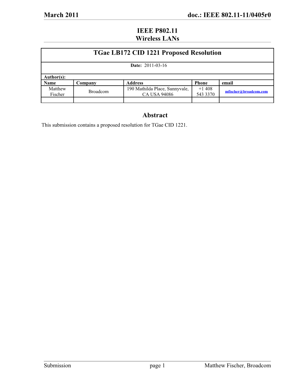 IEEE P802.11 Wireless Lans s71