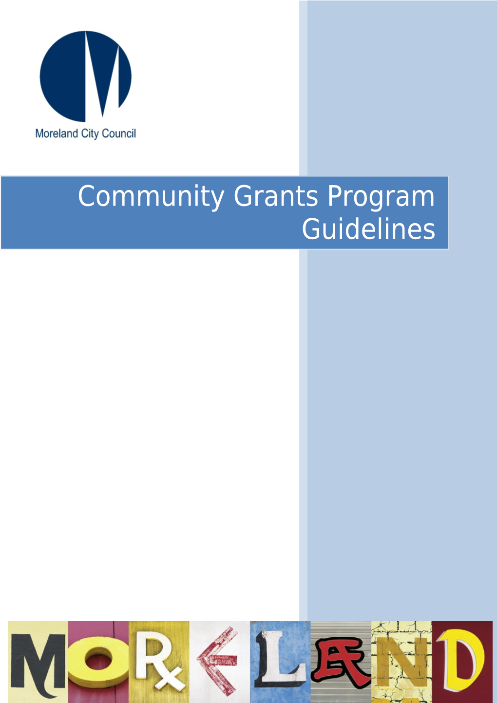 Community Grant Program Guidelines