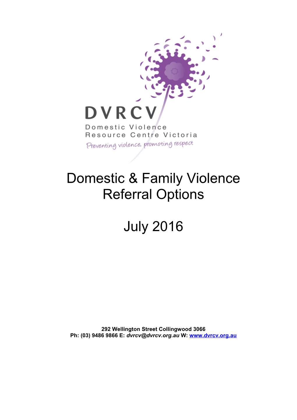 Women's Family Violence Support Services 5