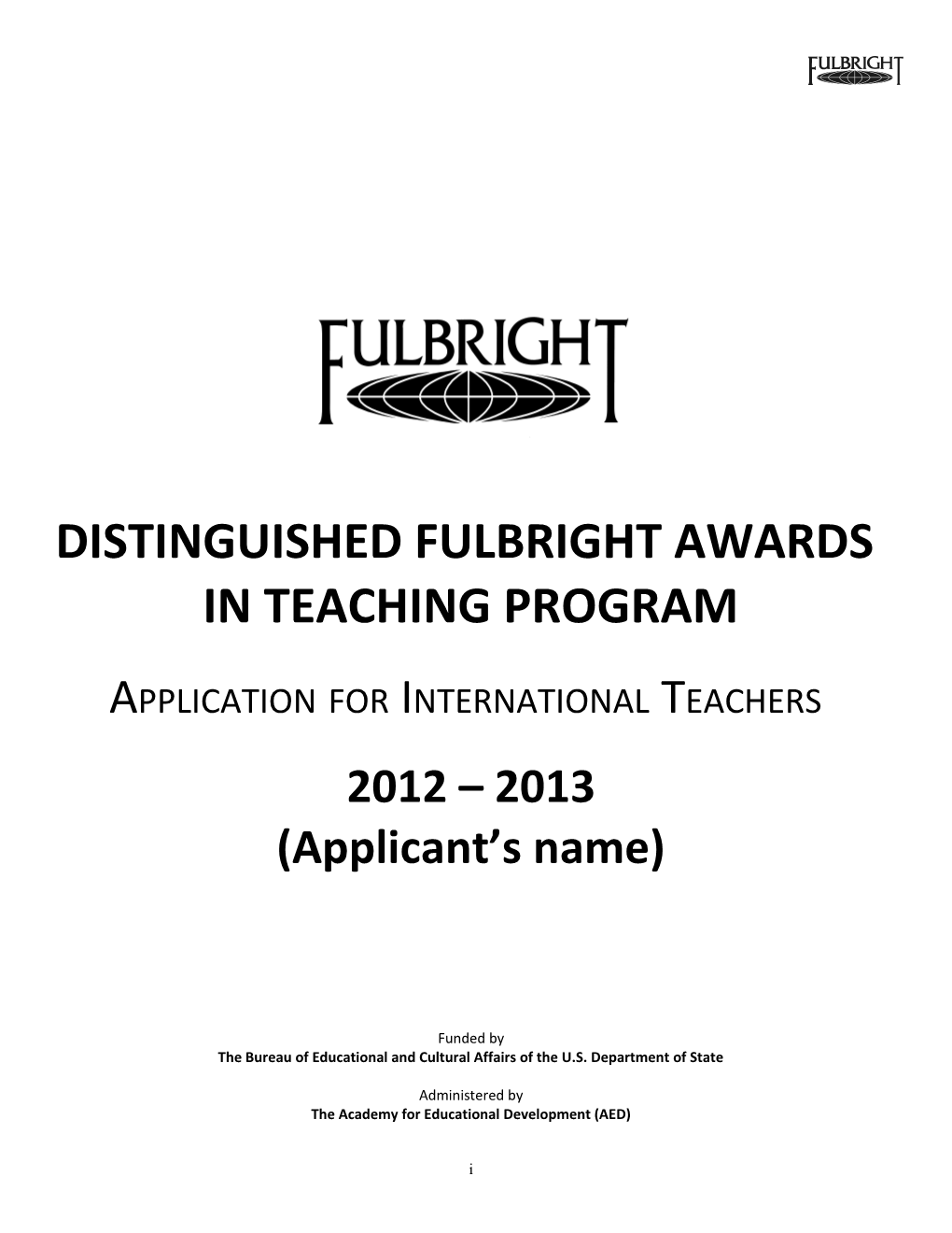 Distinguished Fulbright Awards