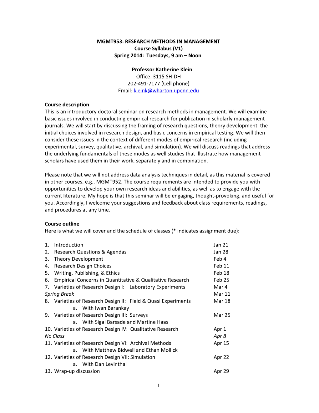 Introduction to I/O Research and Writing