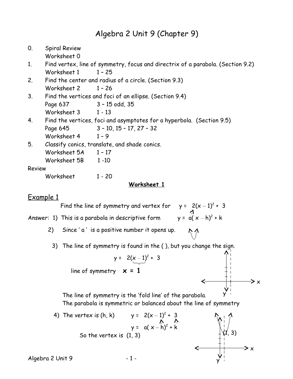 Algebra 2 Unit 8 (Chapter 9)