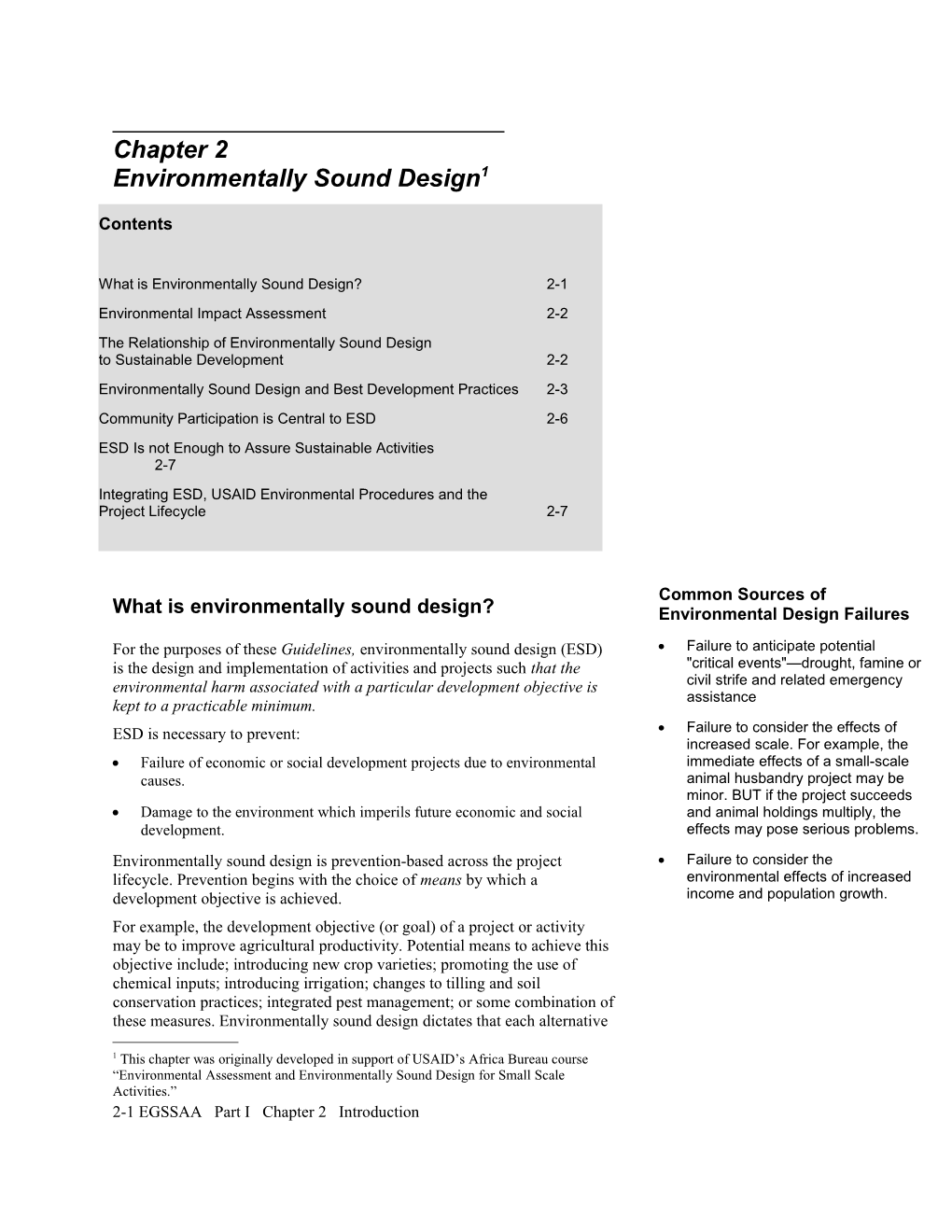 What Is Environmentally Sound Design?