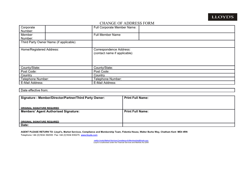 Change of Address Form s1