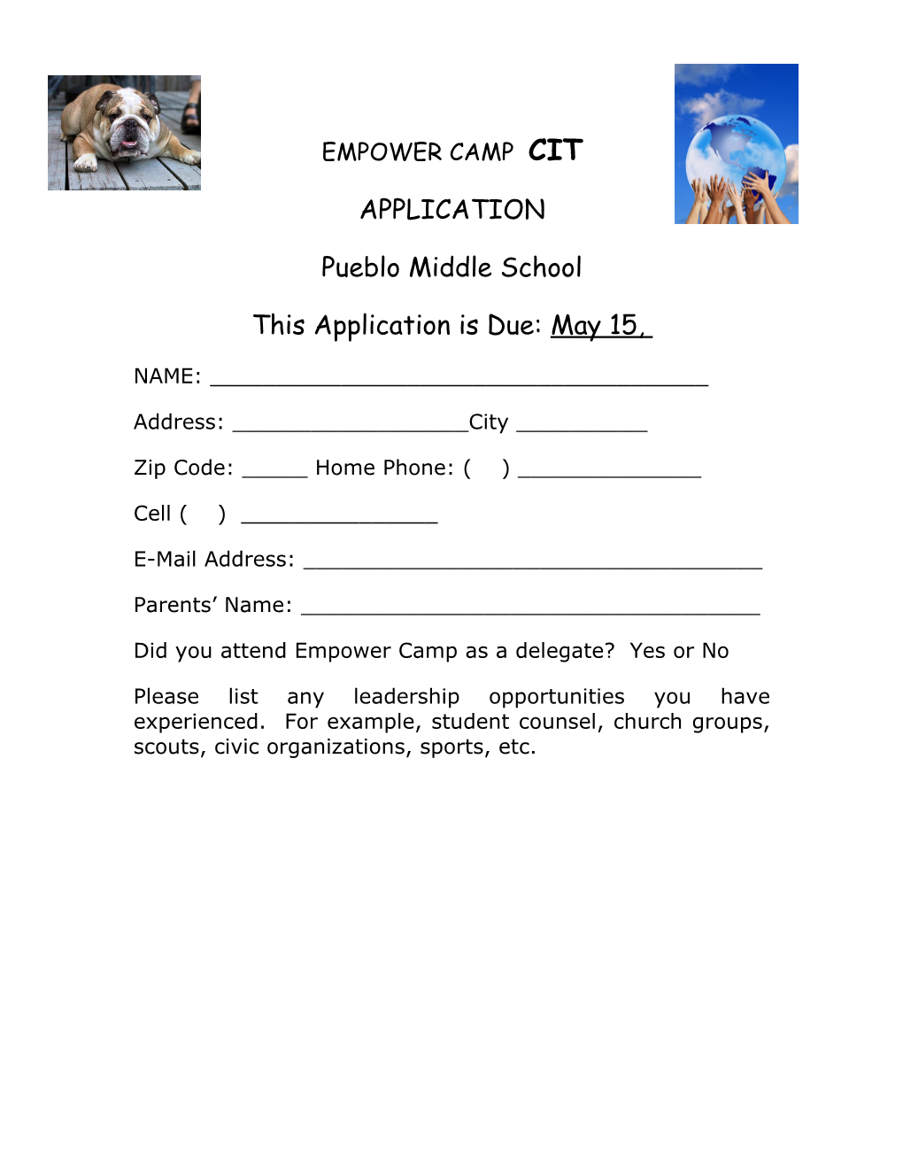 Mini- Town Cit Application