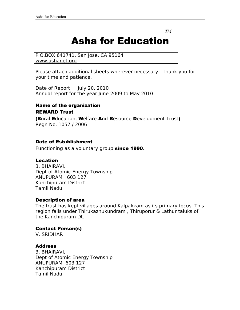 Asha for Education s1
